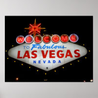Bienvenue sur Fabulous Las Vegas Neon Poster Impri