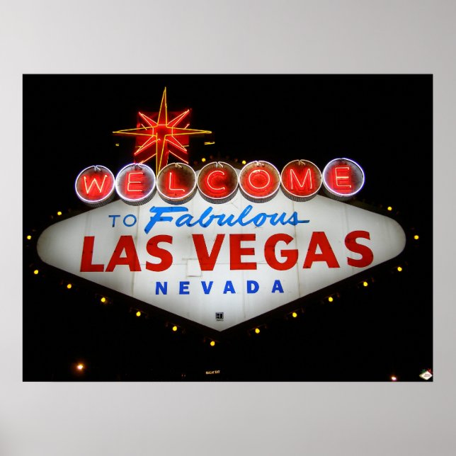 Bienvenue sur Fabulous Las Vegas Neon Poster Impri (Devant)