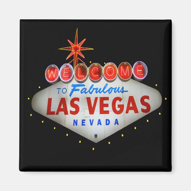 Bienvenue sur Fabulous Las Vegas Nevada Magnet (Devant)