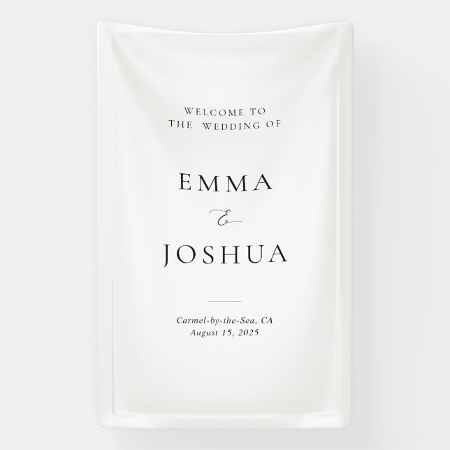 Bienvenue sur la bannière Mariage de signalisation (Verticale)