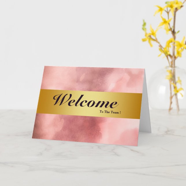 Bienvenue Sur La Carte De Vente D'Or Minimal Team (Fleur jaune)