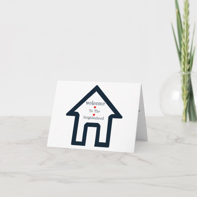 Bienvenue sur la carte de voeux de voisinage (Devant)