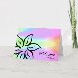 Bienvenue Sur La Carte Fleur Rose & Noir Team
