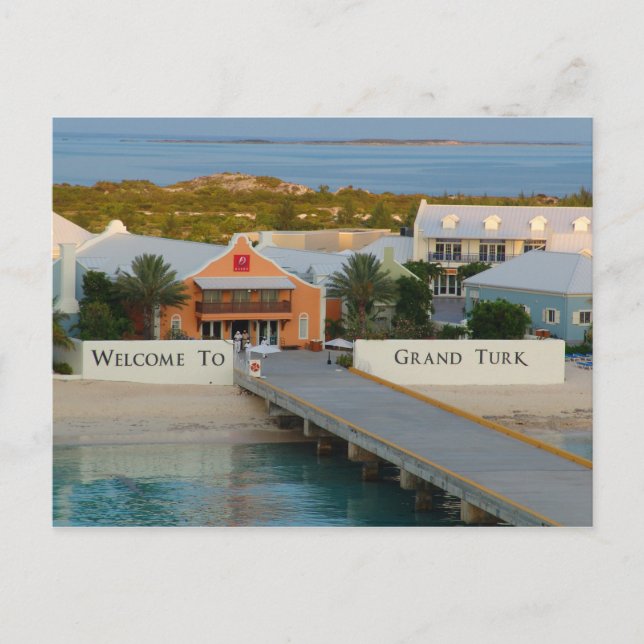 Bienvenue Sur La Carte Postale Grand Turk (Devant)