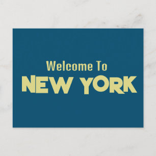 Bienvenue Sur La Carte Postale New York