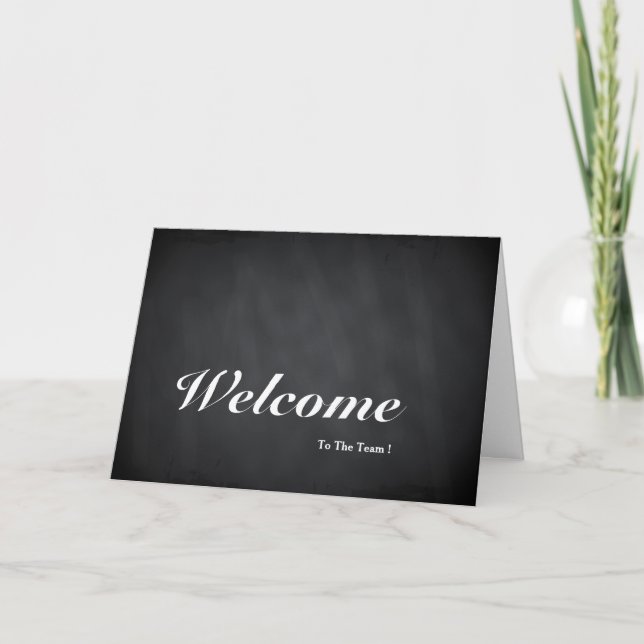 Bienvenue Sur La Carte Postale Team Chalkboard (Devant)