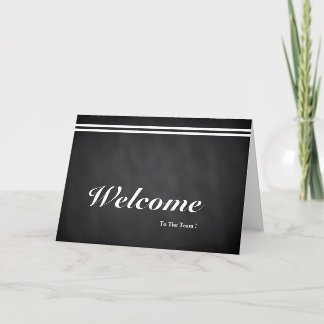 Bienvenue Sur La Carte Postale Team Chalkboard (Devant)