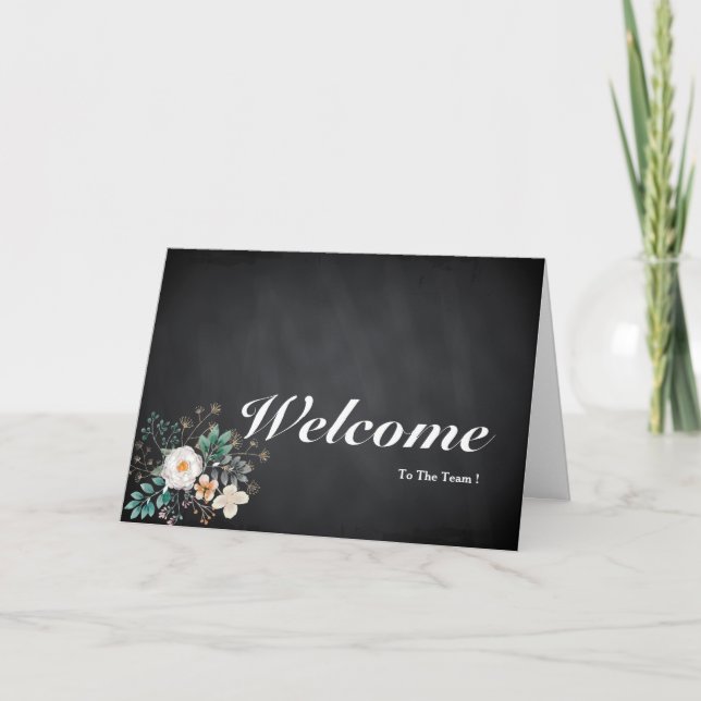 Bienvenue Sur La Carte Postale Team Chalkboard (Devant)