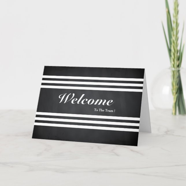 Bienvenue Sur La Carte Postale Team Chalkboard Str (Devant)