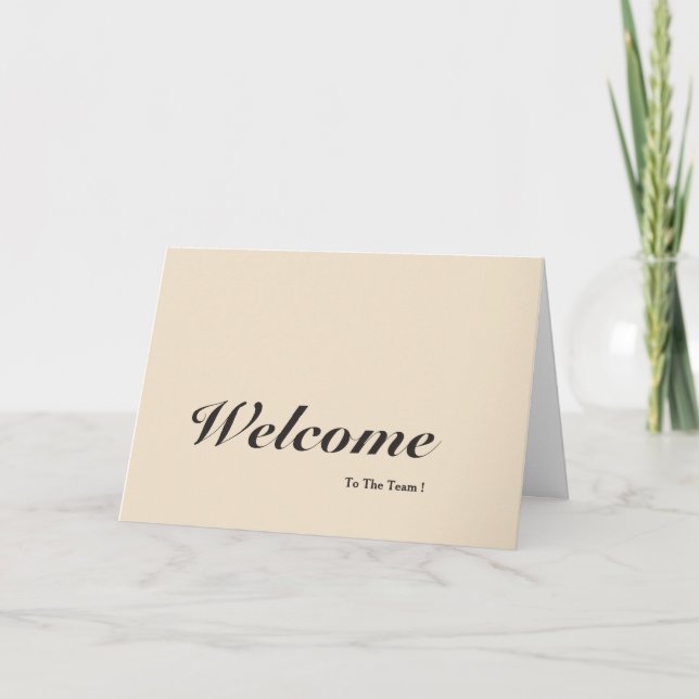 Bienvenue Sur La Carte Postale Team White (Devant)