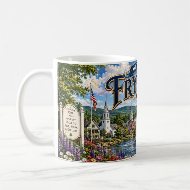 Bienvenue sur le Mug de Café de Fryeburg Maine (Gauche)