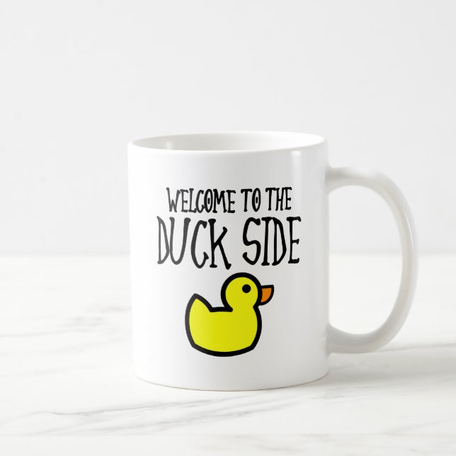 Bienvenue sur le Mug Drôle du côté des canards (Droite)