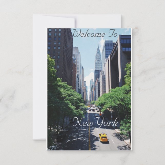 Bienvenue sur New York USA Post Card (Devant)