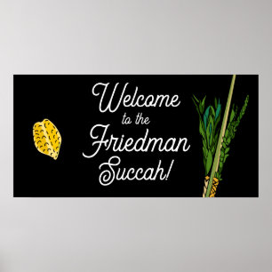 Bienvenue sur Succah Poster personnalisé Lulav