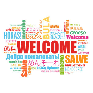 Bienvenue T-shirt différentes langues