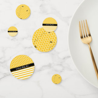 Bienvenue Table d'abeilles Confetti Design d'abeil
