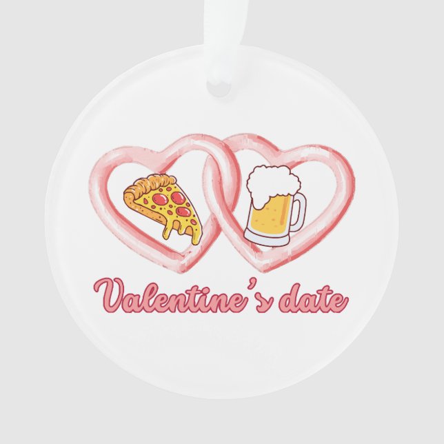 Bière à la pizza de Saint-Valentin (devant)