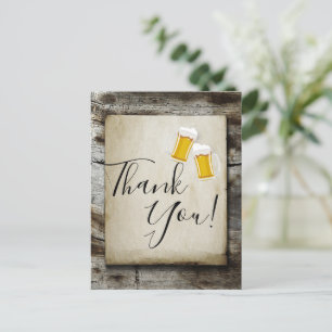 bière, à la santé, carte de remerciement de campag