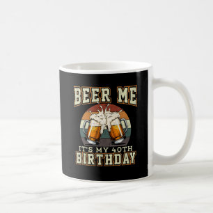 Biére à moi c'est mon 40ème anniversaire Mug Rétro