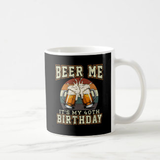 Biére à moi c'est mon 40ème anniversaire Mug Rétro