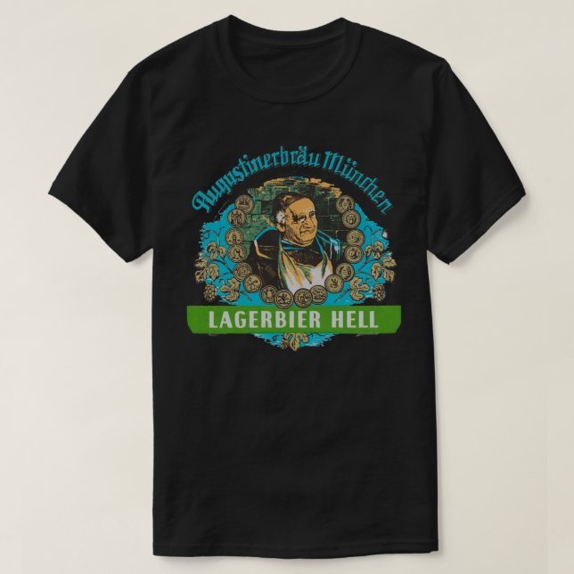 Bière Augustiner Munich... T-shirt Lagerbier Hell  (Design devant)