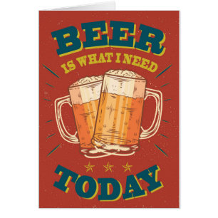 Bière aujourd'hui, poster vintage