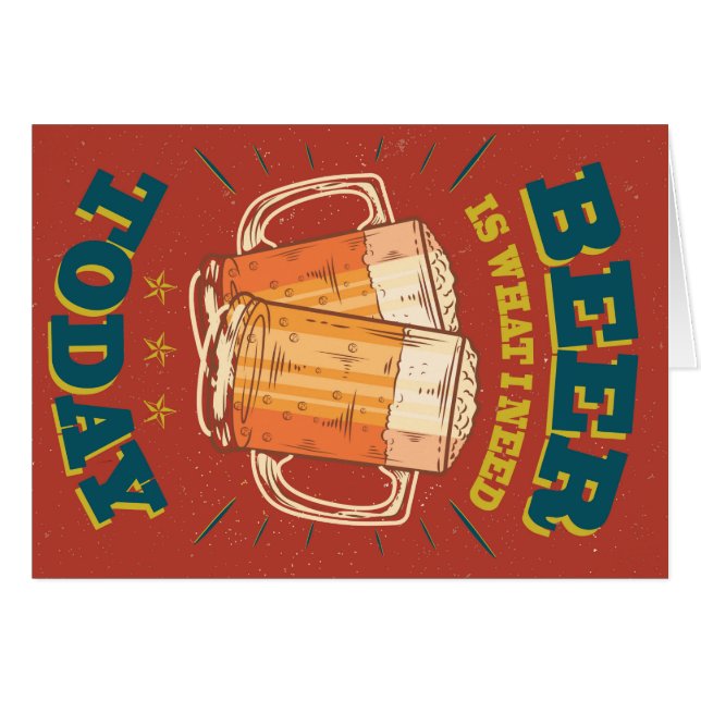 Bière aujourd'hui, vintage (Devant horizontal)