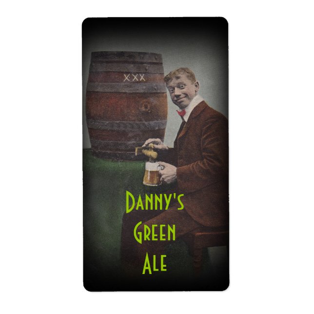Bière brasserie Étiquette Danny's Green Ale (Devant)