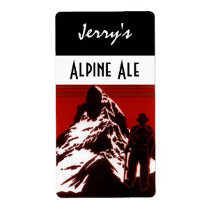 Bière brasserie Étiquette Randonneur alpin Ale