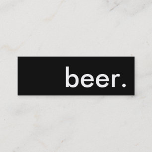 bière. carte perforée de fidélité
