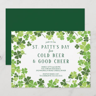 Bière & Cheer St. Patty's Day Party Invitation