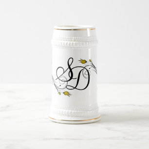 Bière Chope à boire monogrammée