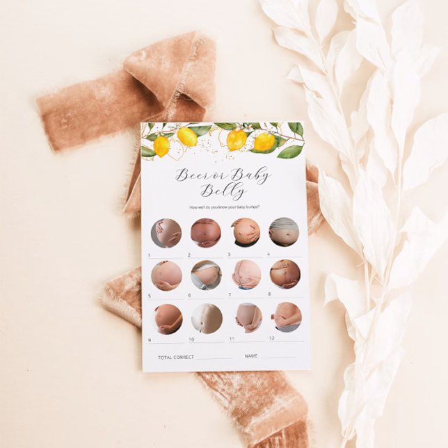 Bière citron ou Baby shower de ventre de bébé (Créateur téléchargé)