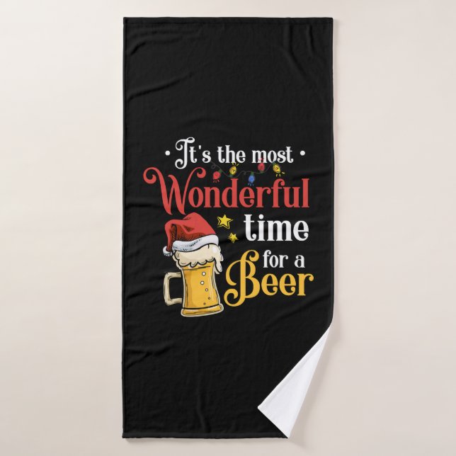 Bière de Noël (Serviette de bain)