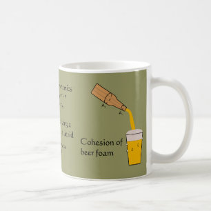 Bière et tasse de physique