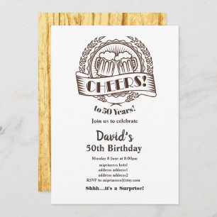 bière, invitation à l'anniversaire, Bravo !