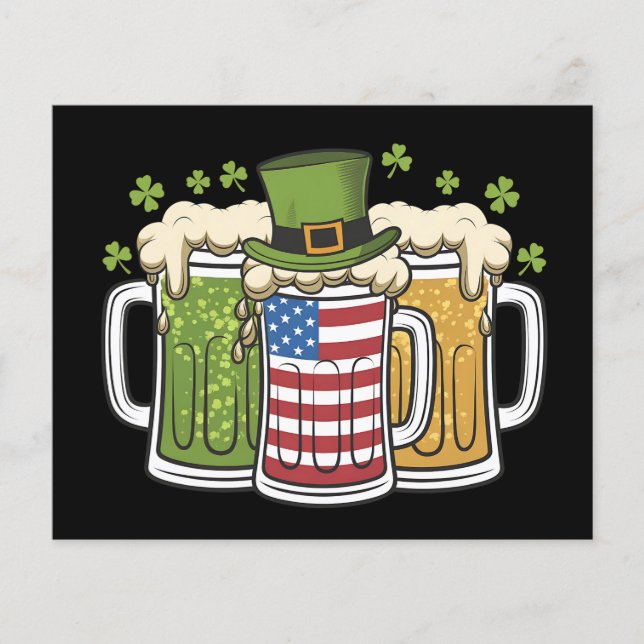 Bière irlandaise Irlande États-Unis Drapeau améric (Devant)