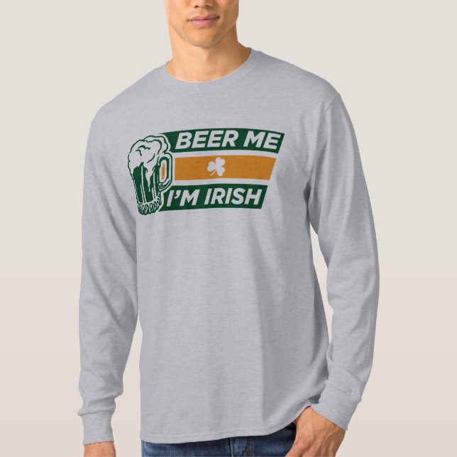 Bière je je suis t-shirt irlandais (Devant)