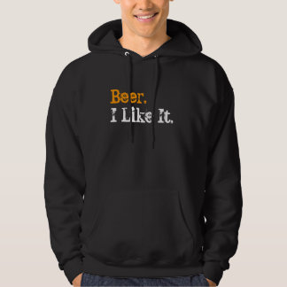 Bière. Je l'aime. - Sweat - shirt à capuche ambre
