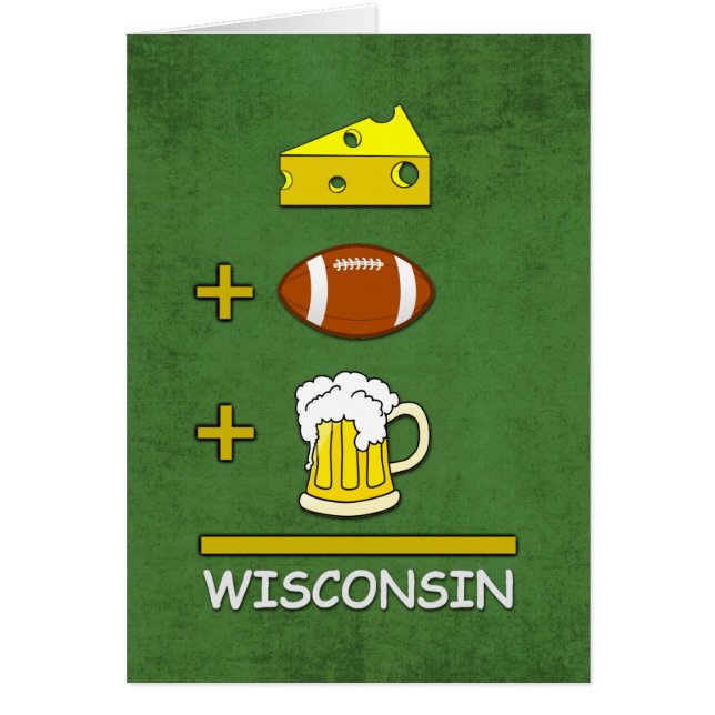 Bière le Wisconsin du football de fromage (Devant)