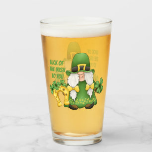 Bière leprechaun de la Saint Patrick Verre