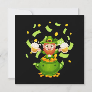 Bière Leprechaun Irlandais Fête de la Saint-Patric