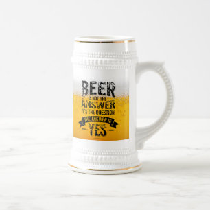 Bière N'Est Pas La Réponse Chope à Bière