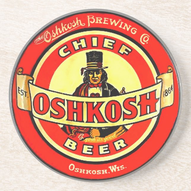 Bière Oshkosh le Wisconsin - dessous de verre en (Devant)