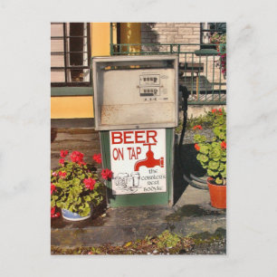 Bière sur carte postale Tap