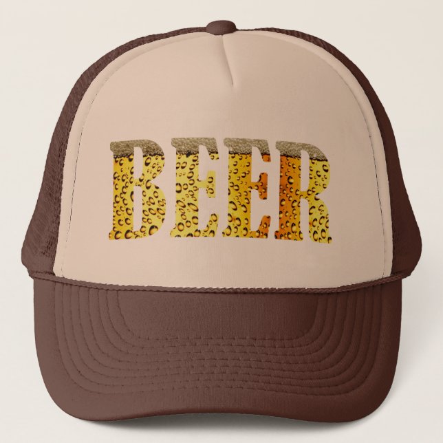 Bière sur le casquette de cerveau (Devant)