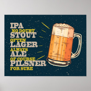 Bière Toujours. affiche vintage de bière. Bière