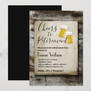 bières, acclamations, invitation à la retraite