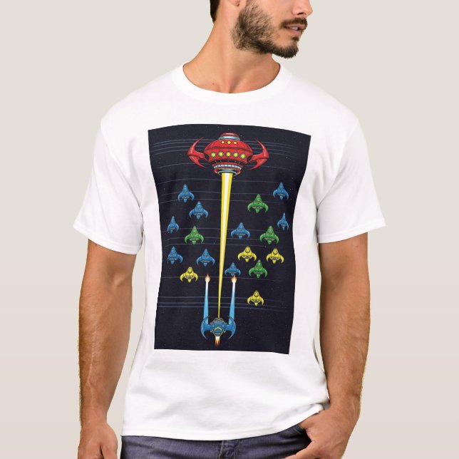 Big Aliens Ship T-Shirt (Devant)