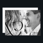 Big Ampersand Black Whit Enregistrer le Carte phot<br><div class="desc">Big Ampersand Black Whit Enregistrer le Carte photo de date</div>
